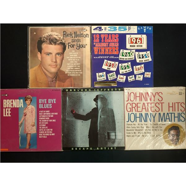 5 VINYL RECORD LOT – POP VOCALS & SINGER-SONGWRITERS