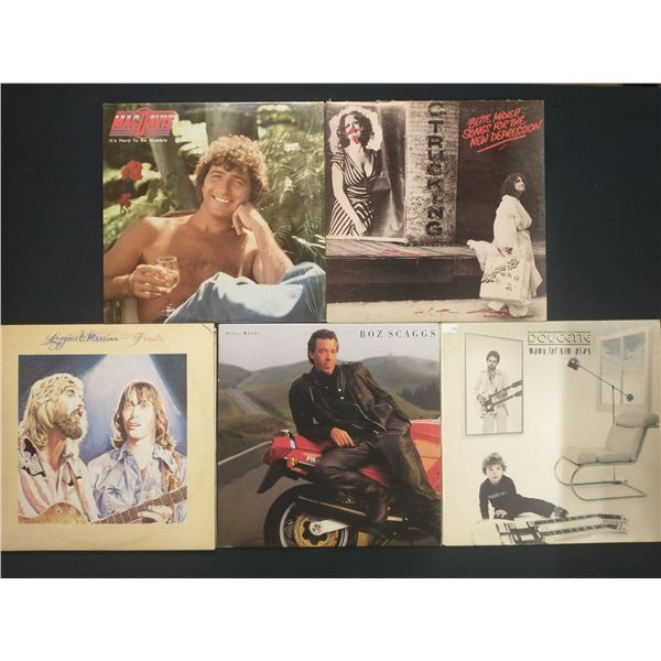 5 VINYL RECORD LOT – 1970s POP / SOFT ROCK & SINGER-SONGWRITERS