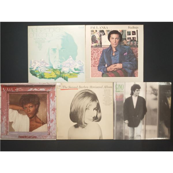 5 VINYL RECORD LOT – ADULT CONTEMPORARY / 1970s–1980s POP