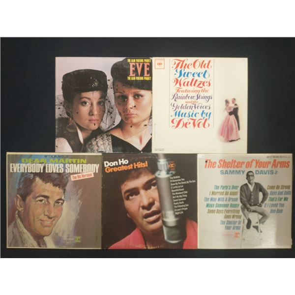 5 VINYL RECORD LOT – VOCAL POP & EASY LISTENING / DEAN MARTIN, SAMMY DAVIS JR. / 1960s[x=#8