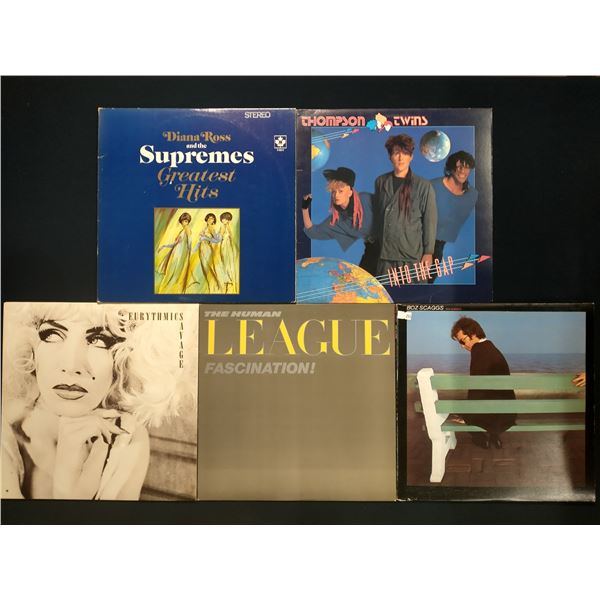 5 VINYL RECORD LOT – POP & NEW WAVE / DIANA ROSS, EURYTHMICS / 1960s–1980s / SYNTH