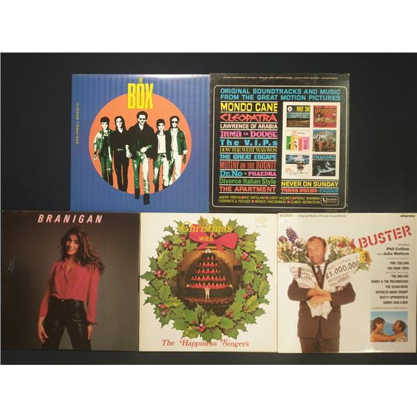 5 VINYL RECORD LOT – POP & SOUNDTRACKS / LAURA BRANIGAN, THE BOX / 1980s / FILM & MAINSTREA