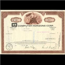 1990s Computer Horizons Stock Certificate Scarce (COI-3441)