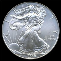 2008 Silver Eagle Graded GEM MS70 (COI-5874)