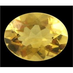 5.15ct Oval Cut Golden Yellow Brazilian Citrine (GEM-15153)