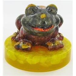 1,400ct. Dog Figurine Statue Fancy Sapphire & Topaz (GEM-3022A)