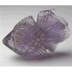 39.53ct Natural Brazil Amethyst Hand Cut Carving Gem (GEM-8579)