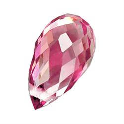.7ct Superior Natural Pink Tourmaline Briolette (GMR-0533)