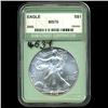 Image 2 : 2002 US Silver Eagle Coin Graded MS70  (COI-4639)