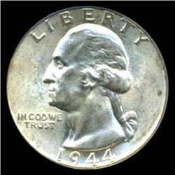 1944D Washington 25c Quarter Coin Graded NGC MS65 (COI-5298)