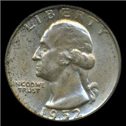 1952D Washington 25c Quarter Coin Graded PCGS MS65 (COI-5321)