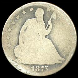 1875 Seated Half Circulated (COI-5828)