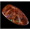 Image 1 : 21.10ct Lots Of Flashing Green Nice Solid Boulder Opal (GEM-14200)