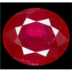 6.50ct  Oval Red Ruby Madagascar VS  (GEM-19263)