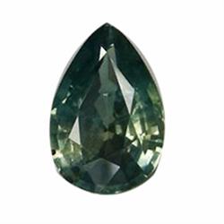 0.69ct Elegant Yellow Green Sapphire Pear (GEM-20528)