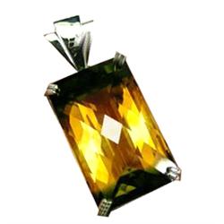 74.50ct Sterling Pendant Top Yellow & Green Ametrine (JEW-1641)