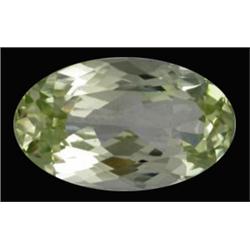 19.50ct Natural Oval Patroke Gem Lemon Green Kunzite Flawless Appraisal Estimate $3023 (GEM-17891)