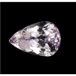 15.67ct Rich Patroke Pink Kunzite Pear Cut Appraisal Estimate $4309 (GEM-16872C)