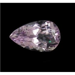 9.67ct Rich Patroke Pink Kunzite Pear Cut Appraisal Estimate $2659 (GEM-16872B)