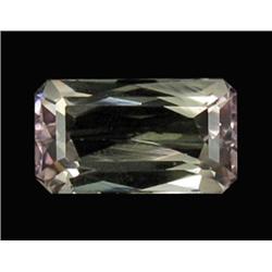 10ct 100% Natural Emerald Cut Green Kunzite Appraisal Estimate $1550 (GEM-17567)