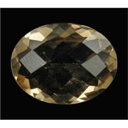 14.35ct Flawless Top Fancy Oval Cut Imperial Topaz Oval Appraisal Estimate $3659 (GEM-20877)