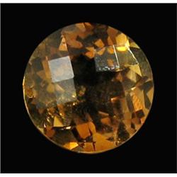 9.05ct Round Cut Flawless Natural Full of Fire Imperial Topaz Round Appraisal Estimate $2308 (GEM-20