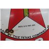 Image 9 : Texaco Gasoline Motor Oil Porcelain Sign, 40" Diameter, Green T