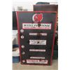 Image 1 : 1920s Porcelain McColl Frontenac Grease Gun Rack Sign, Single-Sided, 39 1/2" x 63"