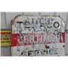 Image 11 : Texaco Certified Service Porcelain Sign. Station 10223. ", 2-Sided, Back Side Painted Over, 1930s o