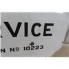 Image 6 : Texaco Certified Service Porcelain Sign. Station 10223. ", 2-Sided, Back Side Painted Over, 1930s o