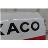 Image 8 : Texaco Certified Service Porcelain Sign. Station 10223. ", 2-Sided, Back Side Painted Over, 1930s o