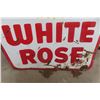 Image 10 : White Rose Porcelain 2-Sided Sign, 7' High, 6' Wide, 1940s