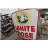 Image 13 : White Rose Porcelain 2-Sided Sign, 7' High, 6' Wide, 1940s