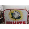 Image 14 : White Rose Porcelain 2-Sided Sign, 7' High, 6' Wide, 1940s