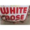Image 20 : White Rose Porcelain 2-Sided Sign, 7' High, 6' Wide, 1940s