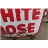 Image 22 : White Rose Porcelain 2-Sided Sign, 7' High, 6' Wide, 1940s