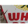 Image 7 : White Rose Porcelain 2-Sided Sign, 7' High, 6' Wide, 1940s