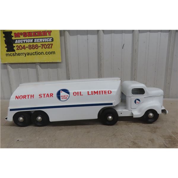 Otaco Minnitoy Pressed Steel North Star Tanker Truck And Trailer, 1950s, 28" Long, Professionally R