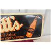 Image 3 : Nesbitt's Metal Tin Embossed Sign, 1950s, 12" x 36"