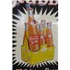 Image 2 : Drink Stubby 5 Delicious Flavors 6-Pack Sign, Metal Tin Embossed, 1940s Or 1950s, 19 1/2" x 29 1/2"