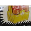 Image 5 : Drink Stubby 5 Delicious Flavors 6-Pack Sign, Metal Tin Embossed, 1940s Or 1950s, 19 1/2" x 29 1/2"