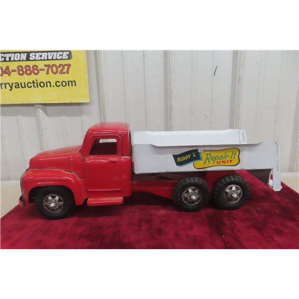 Buddy L Repair It Unit Truck, Pressed Steel, 1950s Or 1960s, 21" Long