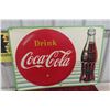 Image 1 : Drink Coca-Cola Metal Tin Sign, 1957, 19" x 27"