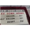 Image 4 : A&W Root Beer 'Take Some Home' Metal Price Sign, 1960s, 22" x 14"