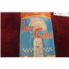 Image 3 : Sun Crest Soda Bottle Die Cut Metal Tin Thermometer, 1940s Or 1950s, 4" x 16 1/2"