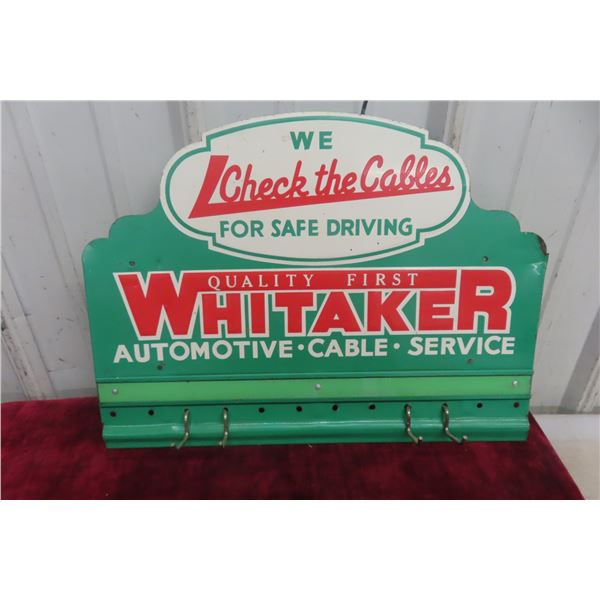 Whitaker Automotive Cable Service Rack, Metal, 17" x 12 1/2", 1940s Or 1950s