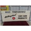 Image 1 : Whiz 2-Sided Rack Topper Sign, Holley Head & Car Care Products, 31" x 12"