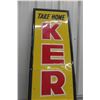 Image 3 : Kern's Bread Metal Tin Embossed Vertical Sign, 1960, 13 1/2" x 53"