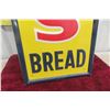 Image 5 : Kern's Bread Metal Tin Embossed Vertical Sign, 1960, 13 1/2" x 53"
