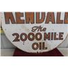 Image 11 : Kendall 2000 Mile Oil Metal 2-Sided Sign, 1950, 36" Diameter